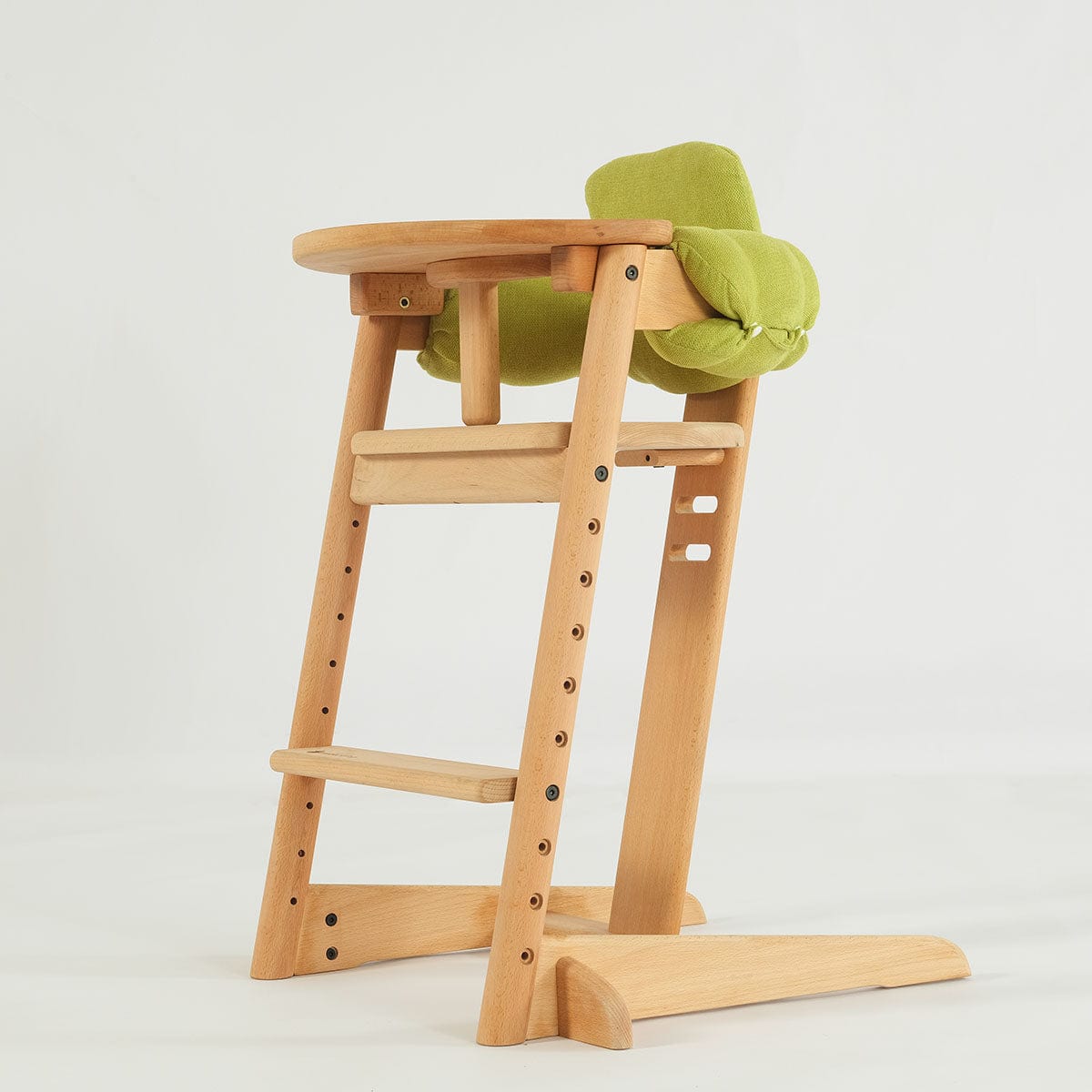 My Duckling MIA Wooden Adjustable Toddler Dining Chair with Cushion and Tray