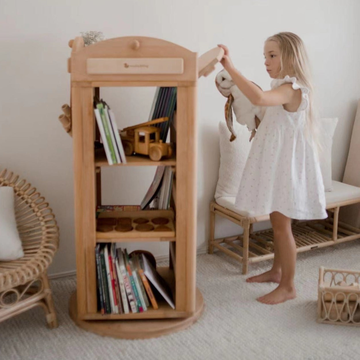 My Duckling OLI Library Revolving Bookcase - London