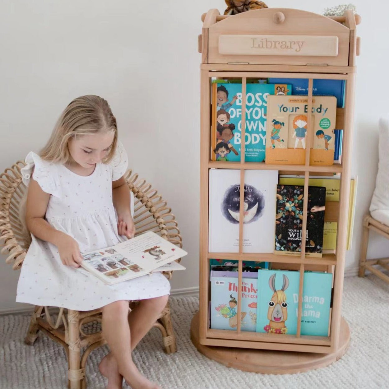 My Duckling OLI Library Revolving Bookcase - London