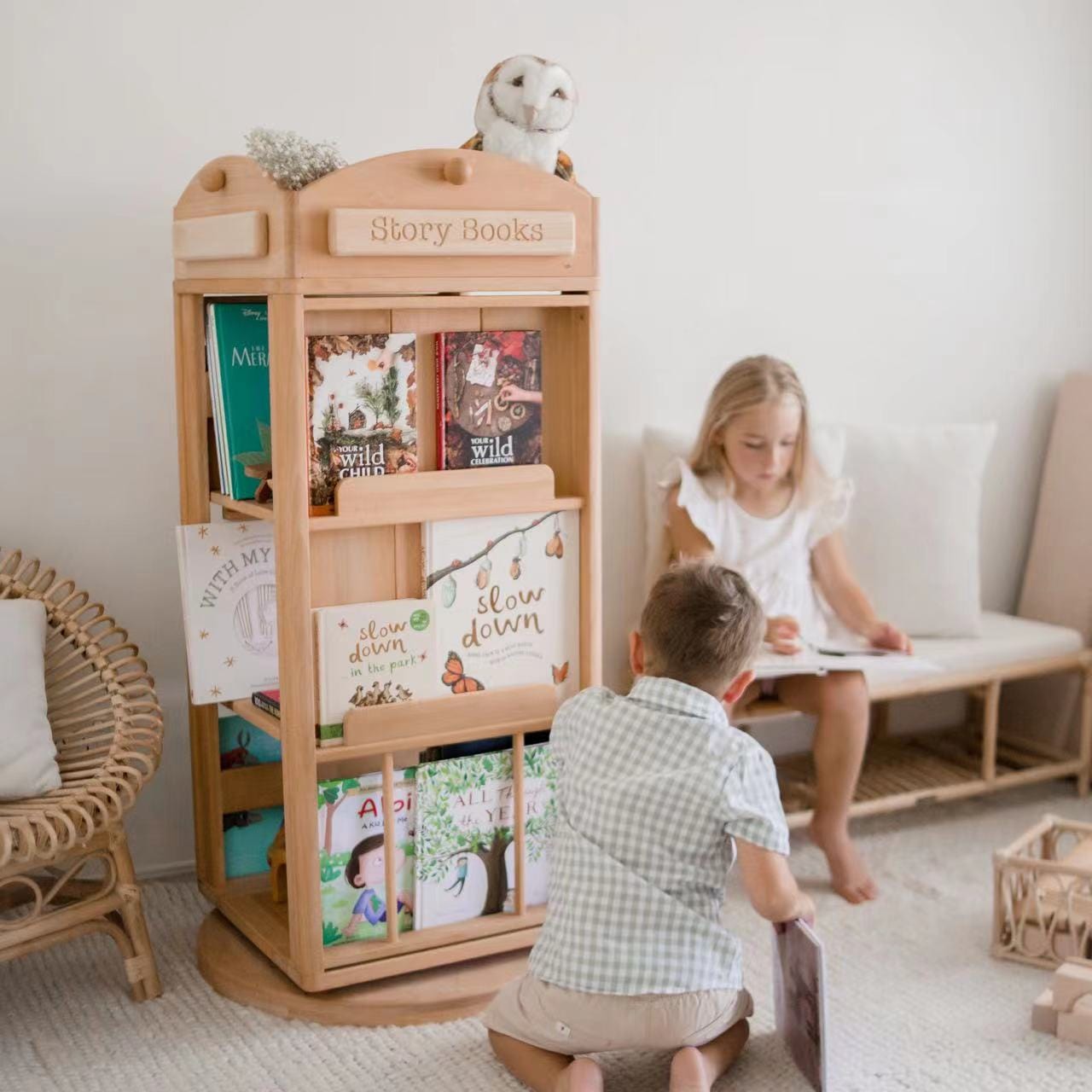 My Duckling OLI Library Revolving Bookcase - London